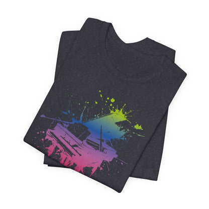 Play me to the Moon T‑Shirt — Colorful Music Lover Tee