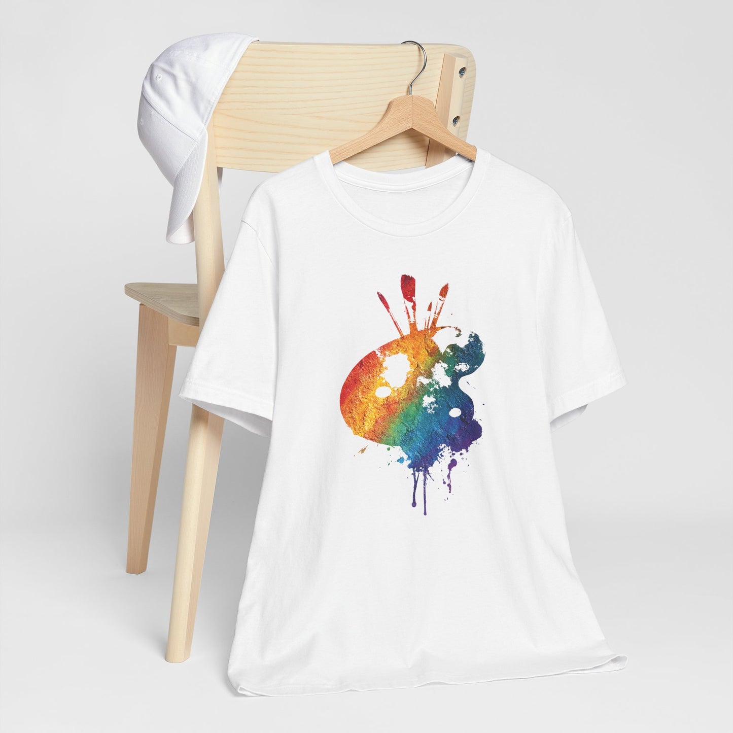 Watercolor Paint Palette T-Shirt — Rainbow Artist Tee