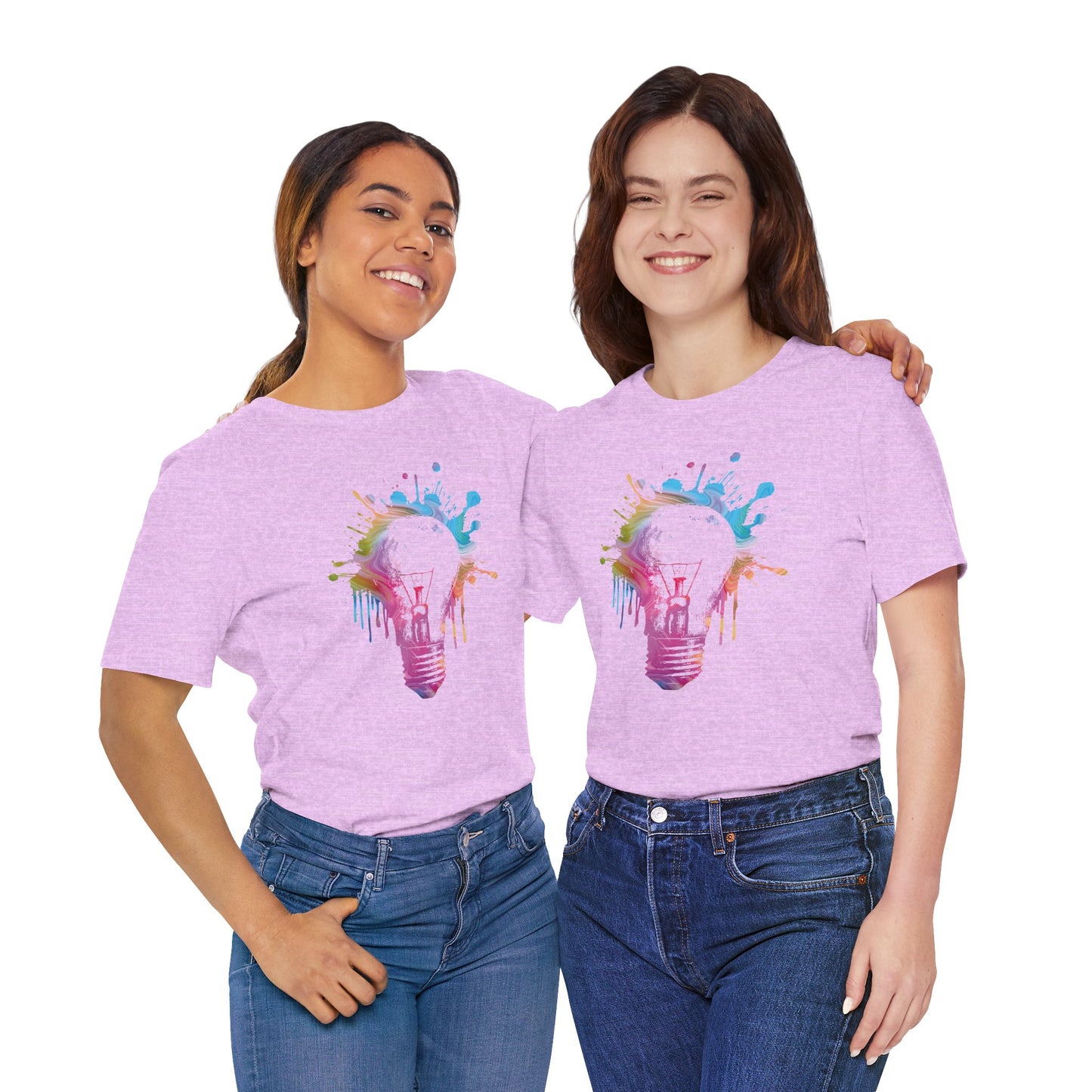 Creative Idea T-Shirt — Colorful Paint Splash Idea Tee