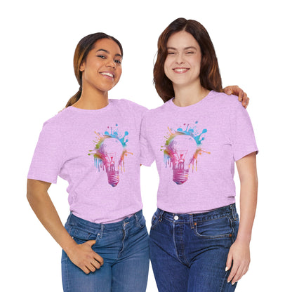 Creative Idea T-Shirt — Colorful Paint Splash Idea Tee