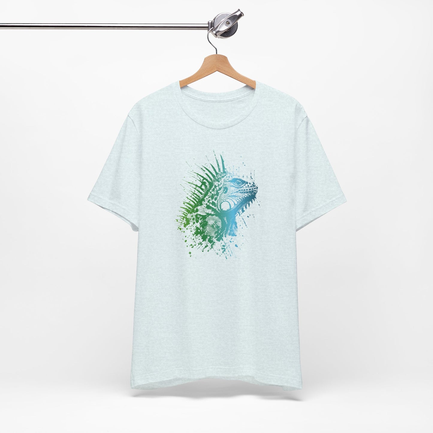 Iguana Splash T‑Shirt — Watercolor Reptile Graphic Tee