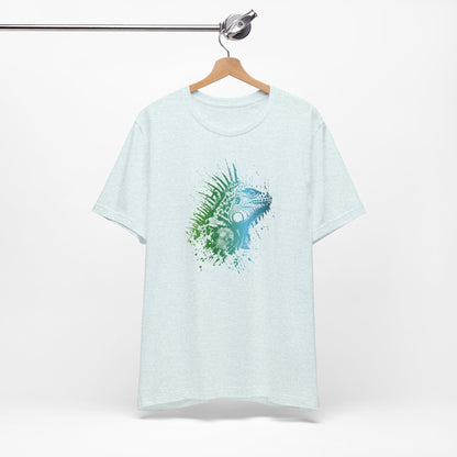 Iguana Splash T‑Shirt — Watercolor Reptile Graphic Tee