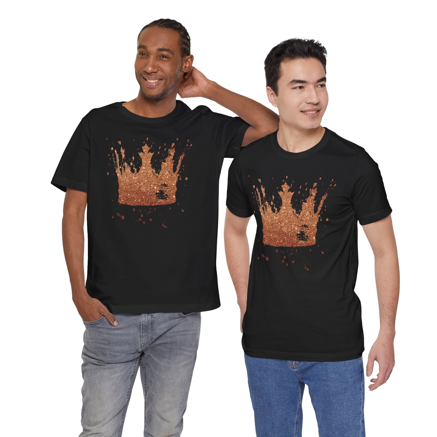 Golden Crown T-Shirt — Vintage Royalty Graphic Tee