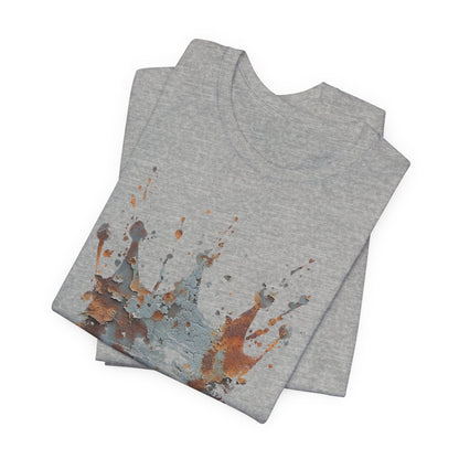 Weathered Kingdom T-Shirt — Watercolor Drip King Crown Graphic Tee