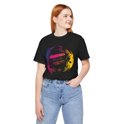 Retro Cassette Tape Tee — Vintage 80s Music Graphic T-Shirt
