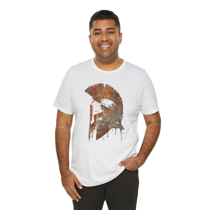 Spartan Helmet T‑Shirt — Rustic Warrior Graphic Tee