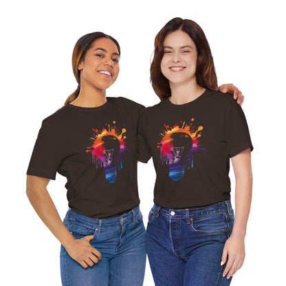 Creative Idea T-Shirt — Colorful Paint Splash Idea Tee