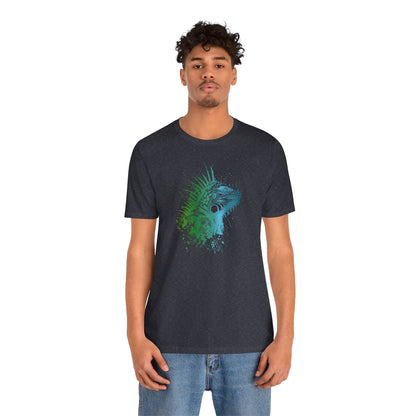 Iguana Splash T‑Shirt — Watercolor Reptile Graphic Tee