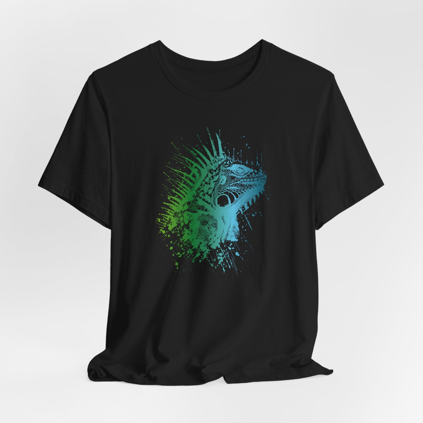 Iguana Splash T‑Shirt — Watercolor Reptile Graphic Tee