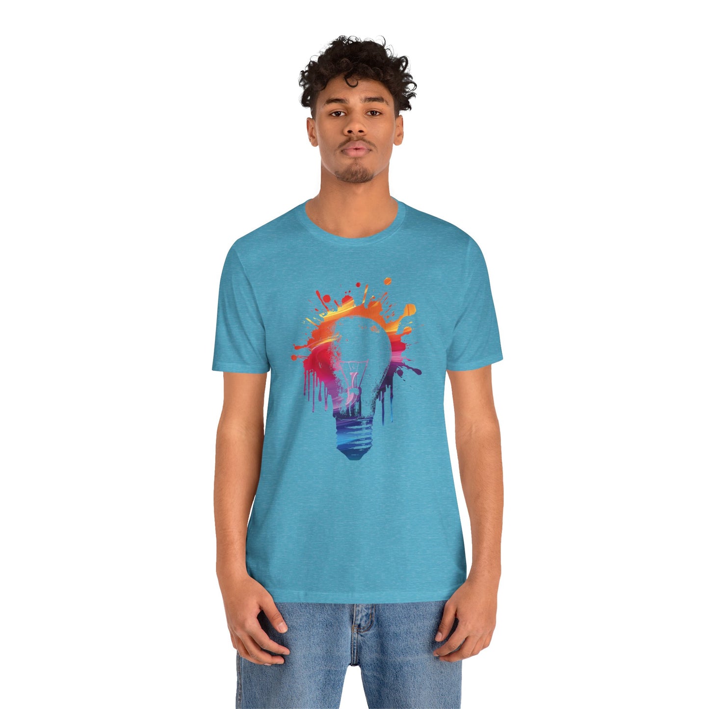 Creative Idea T-Shirt — Colorful Paint Splash Idea Tee