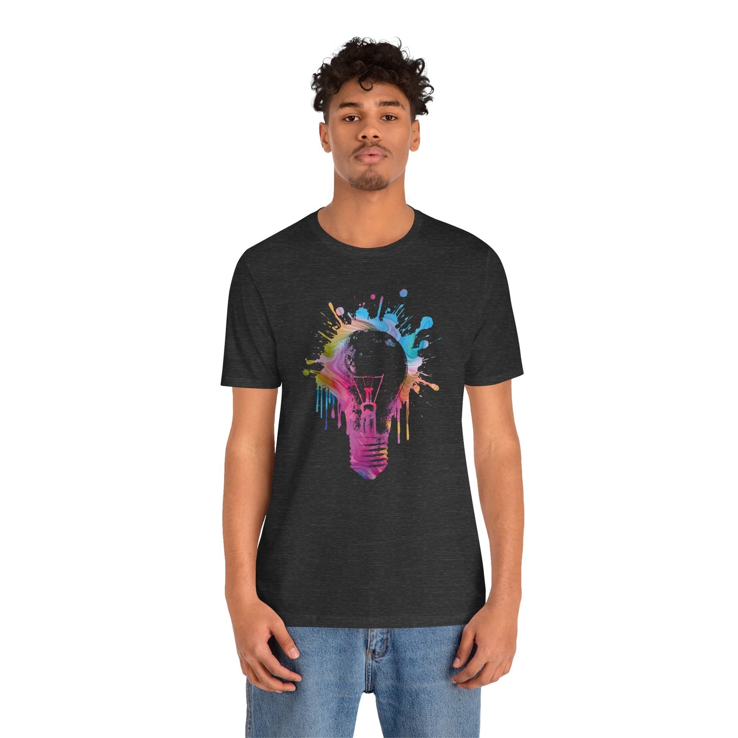 Creative Idea T-Shirt — Colorful Paint Splash Idea Tee