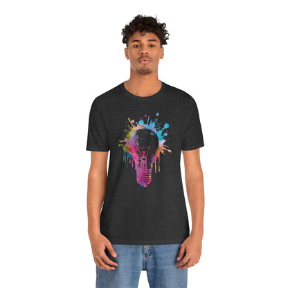 Creative Idea T-Shirt — Colorful Paint Splash Idea Tee