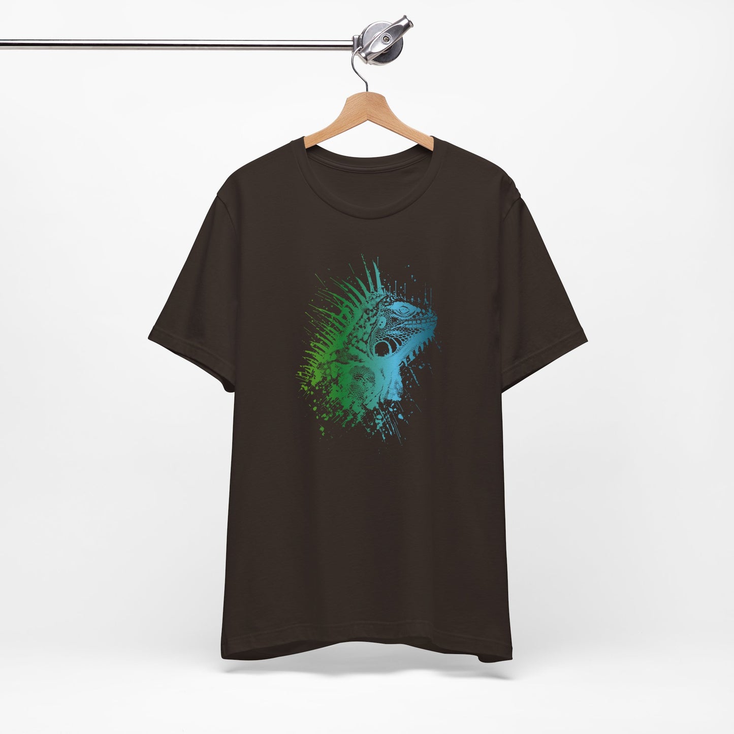 Iguana Splash T‑Shirt — Watercolor Reptile Graphic Tee