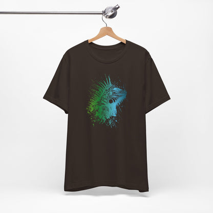 Iguana Splash T‑Shirt — Watercolor Reptile Graphic Tee