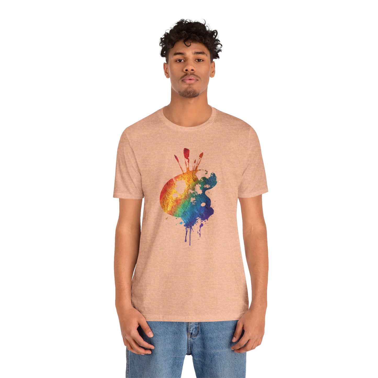 Watercolor Paint Palette T-Shirt — Rainbow Artist Tee
