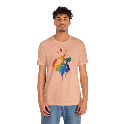 Watercolor Paint Palette T-Shirt — Rainbow Artist Tee