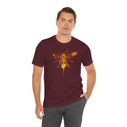 Sting Like a Bee Graphic Tee — Orange Watercolor Bee Shirt
