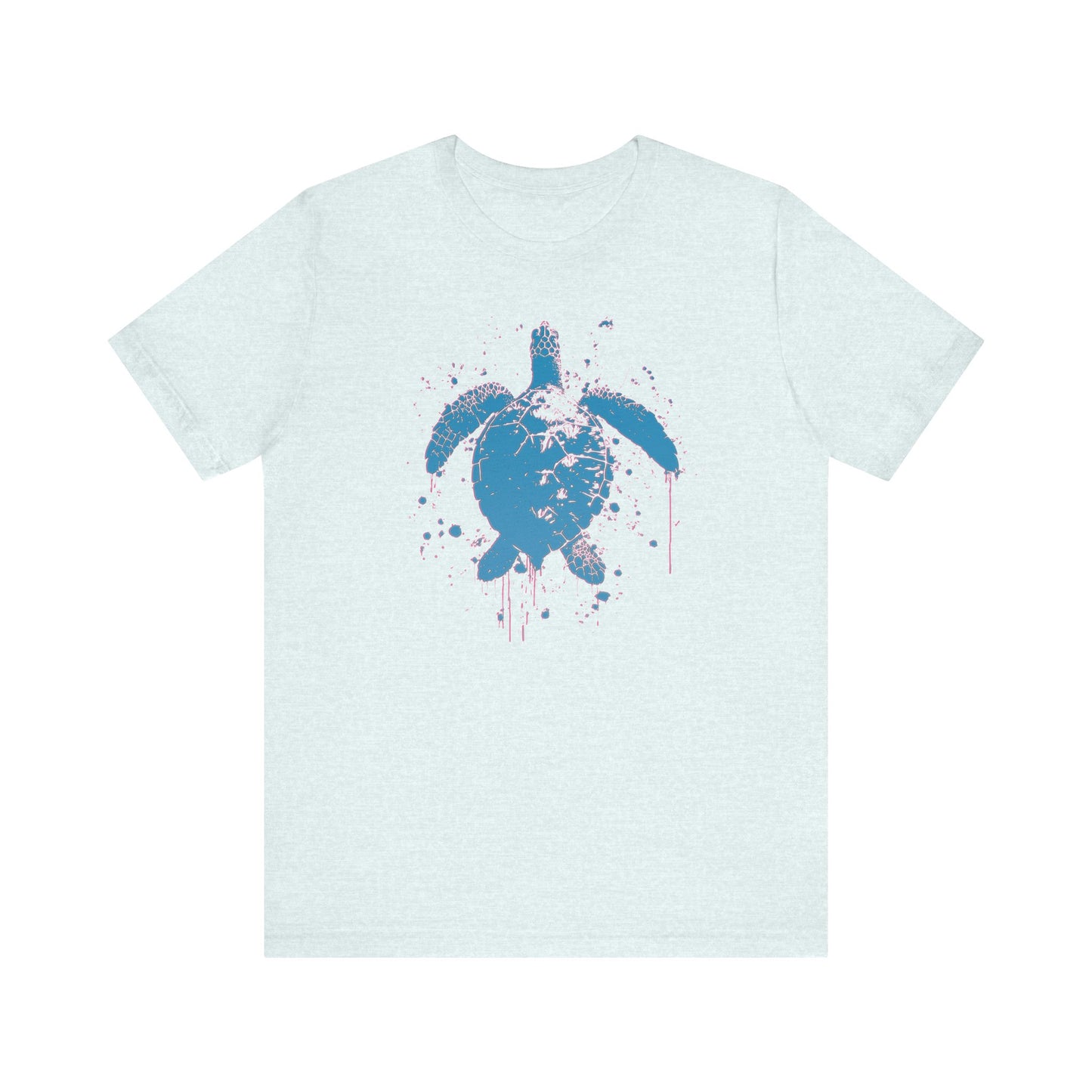 Blue Neon Sea Turtle T-Shirt — Ocean Beach Beachwear Tee