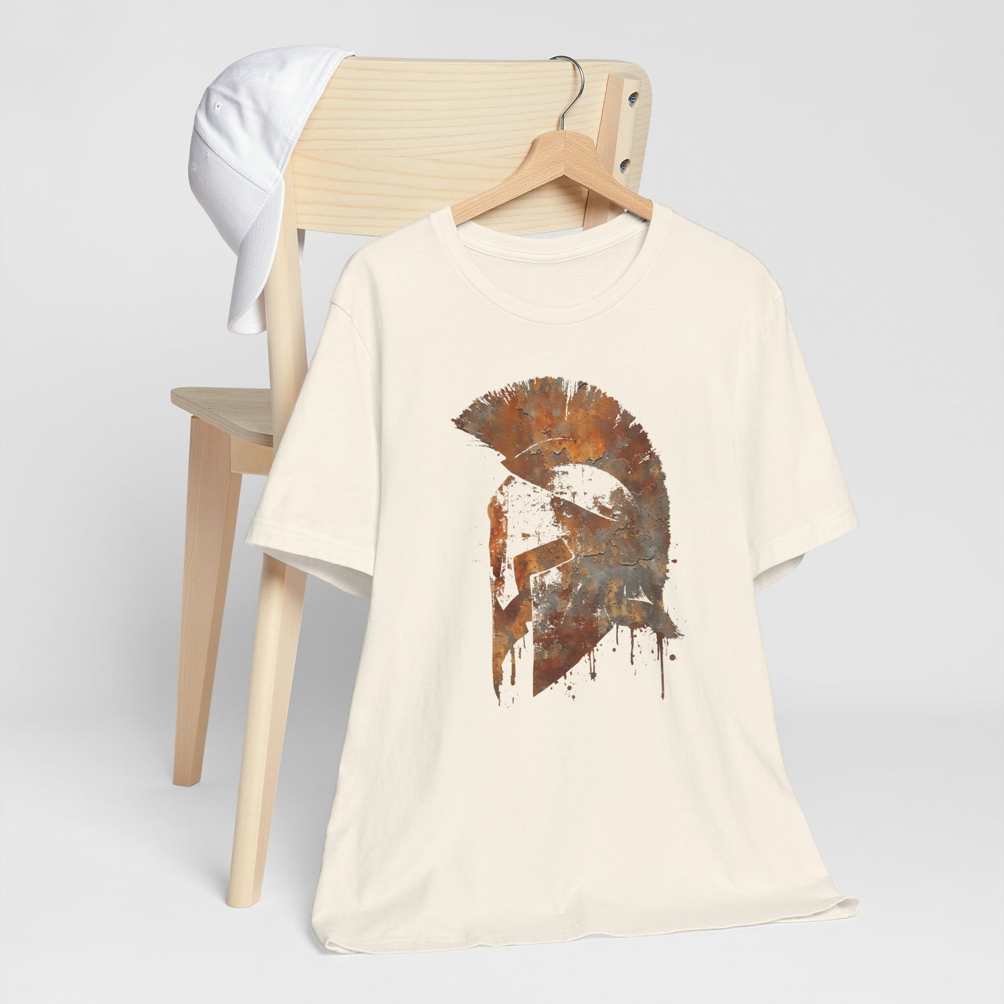 Spartan Helmet T‑Shirt — Rustic Warrior Graphic Tee