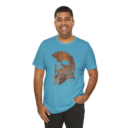 Spartan Helmet T‑Shirt — Rustic Warrior Graphic Tee