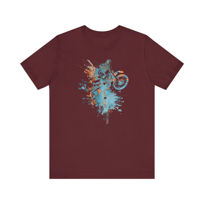 Motocross Splash Graphic Tee — Dirt Bike Rider Art T-Shirt