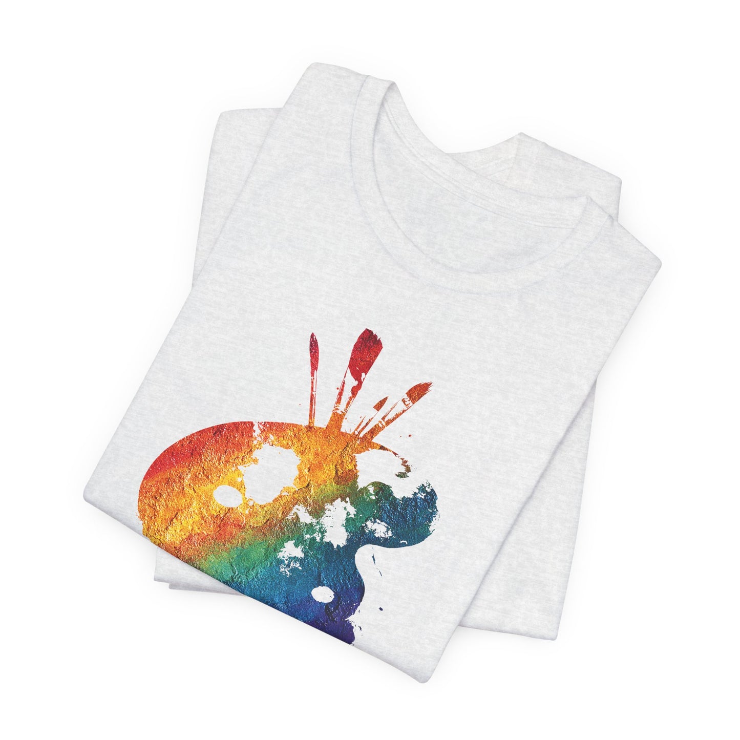 Watercolor Paint Palette T-Shirt — Rainbow Artist Tee