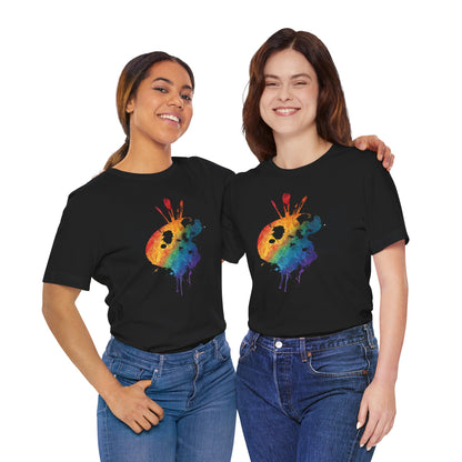 Watercolor Paint Palette T-Shirt — Rainbow Artist Tee