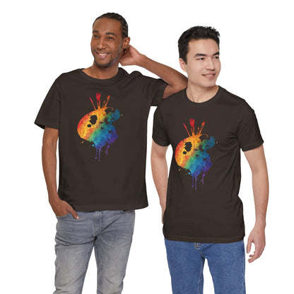 Watercolor Paint Palette T-Shirt — Rainbow Artist Tee