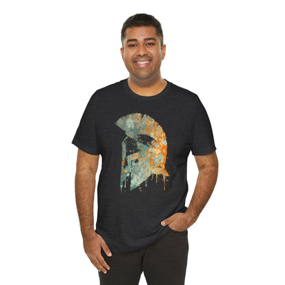 Spartan Helmet T‑Shirt — Rustic Warrior Graphic Tee