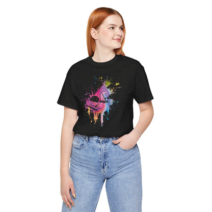 Play me to the Moon T‑Shirt — Colorful Music Lover Tee