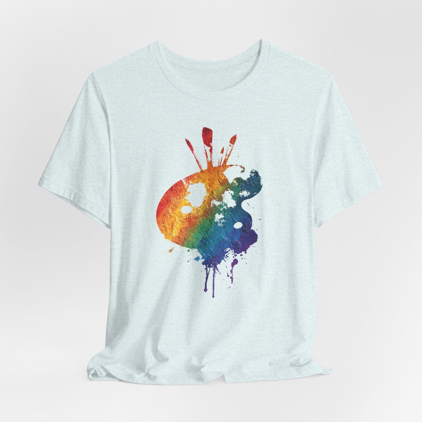 Watercolor Paint Palette T-Shirt — Rainbow Artist Tee