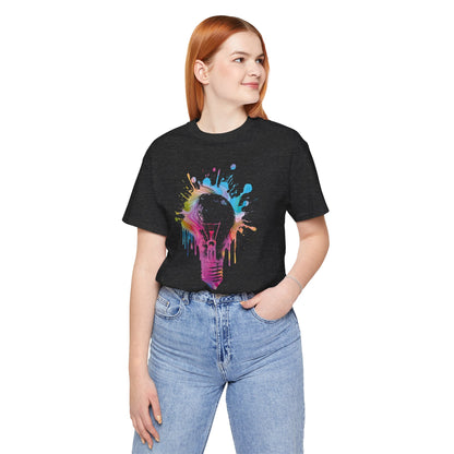 Creative Idea T-Shirt — Colorful Paint Splash Idea Tee