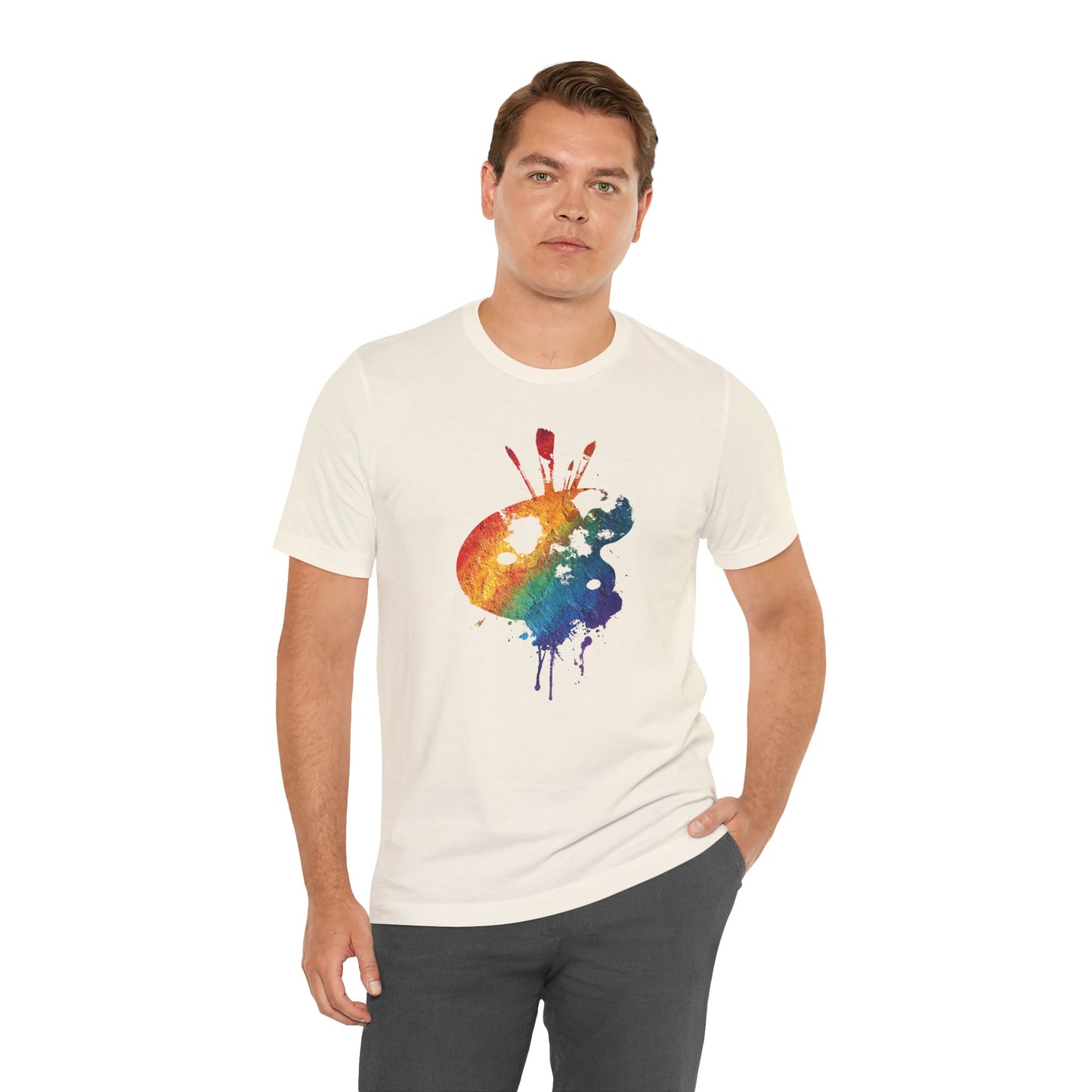 Watercolor Paint Palette T-Shirt — Rainbow Artist Tee