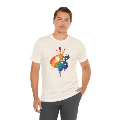 Watercolor Paint Palette T-Shirt — Rainbow Artist Tee