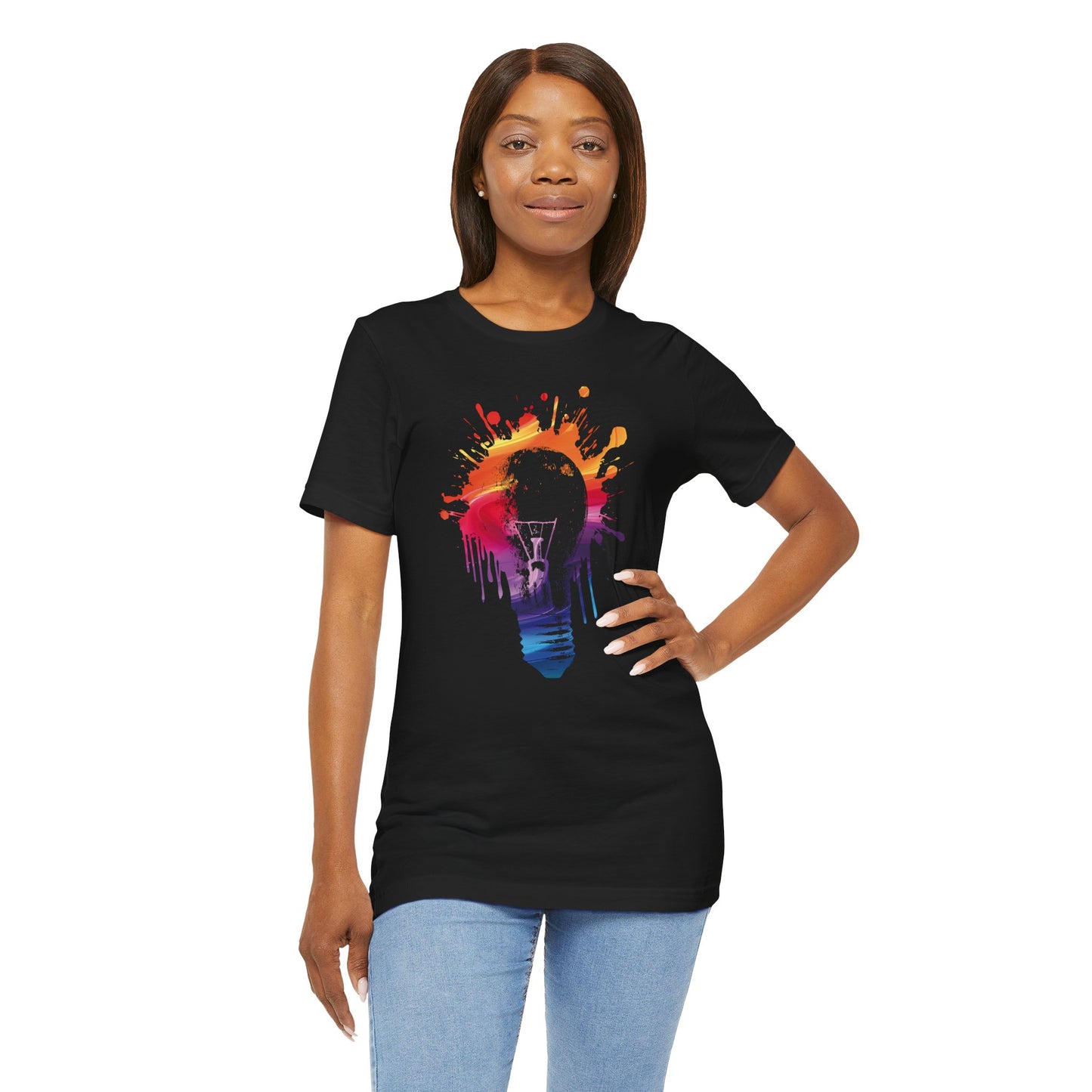 Creative Idea T-Shirt — Colorful Paint Splash Idea Tee