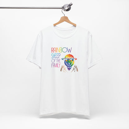 Rainbow Sheep of the Family T-Shirt — Colorful Pride Graphic Tee