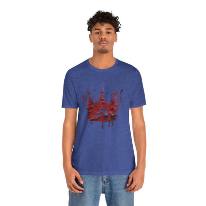 Weathered Kingdom T-Shirt — Watercolor Drip King Crown Graphic Tee