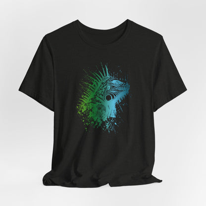 Iguana Splash T‑Shirt — Watercolor Reptile Graphic Tee