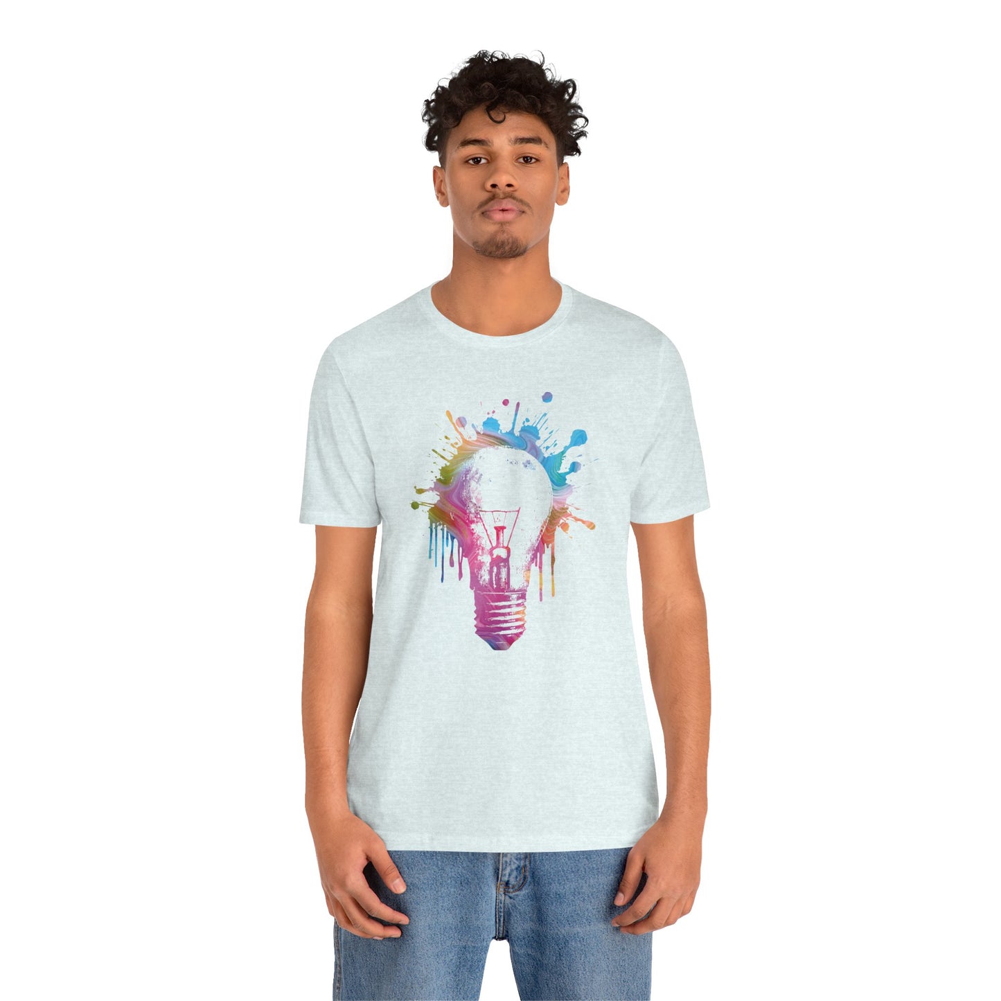 Creative Idea T-Shirt — Colorful Paint Splash Idea Tee