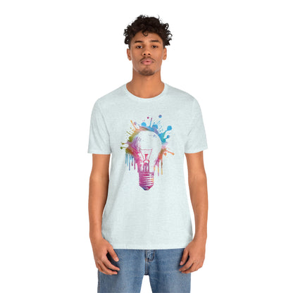 Creative Idea T-Shirt — Colorful Paint Splash Idea Tee