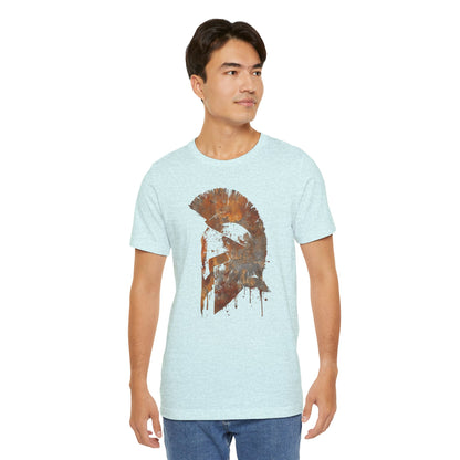 Spartan Helmet T‑Shirt — Rustic Warrior Graphic Tee