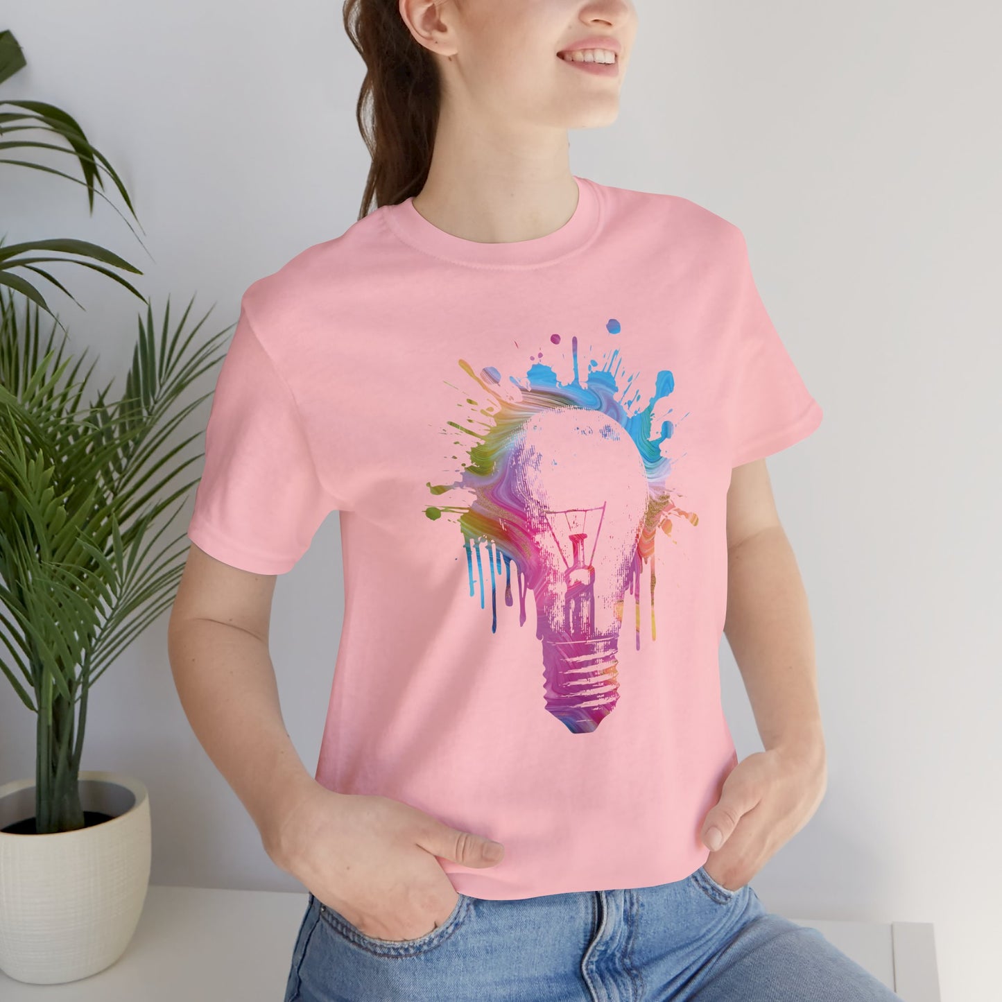 Creative Idea T-Shirt — Colorful Paint Splash Idea Tee