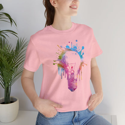 Creative Idea T-Shirt — Colorful Paint Splash Idea Tee