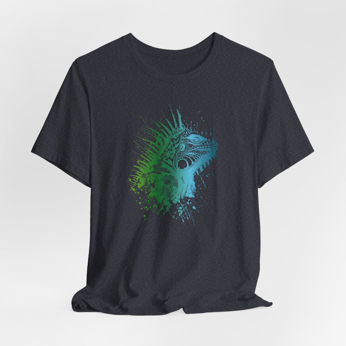 Iguana Splash T‑Shirt — Watercolor Reptile Graphic Tee
