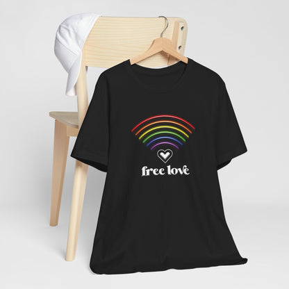 Free Love Rainbow T-Shirt — LGBTQ Pride Tee
