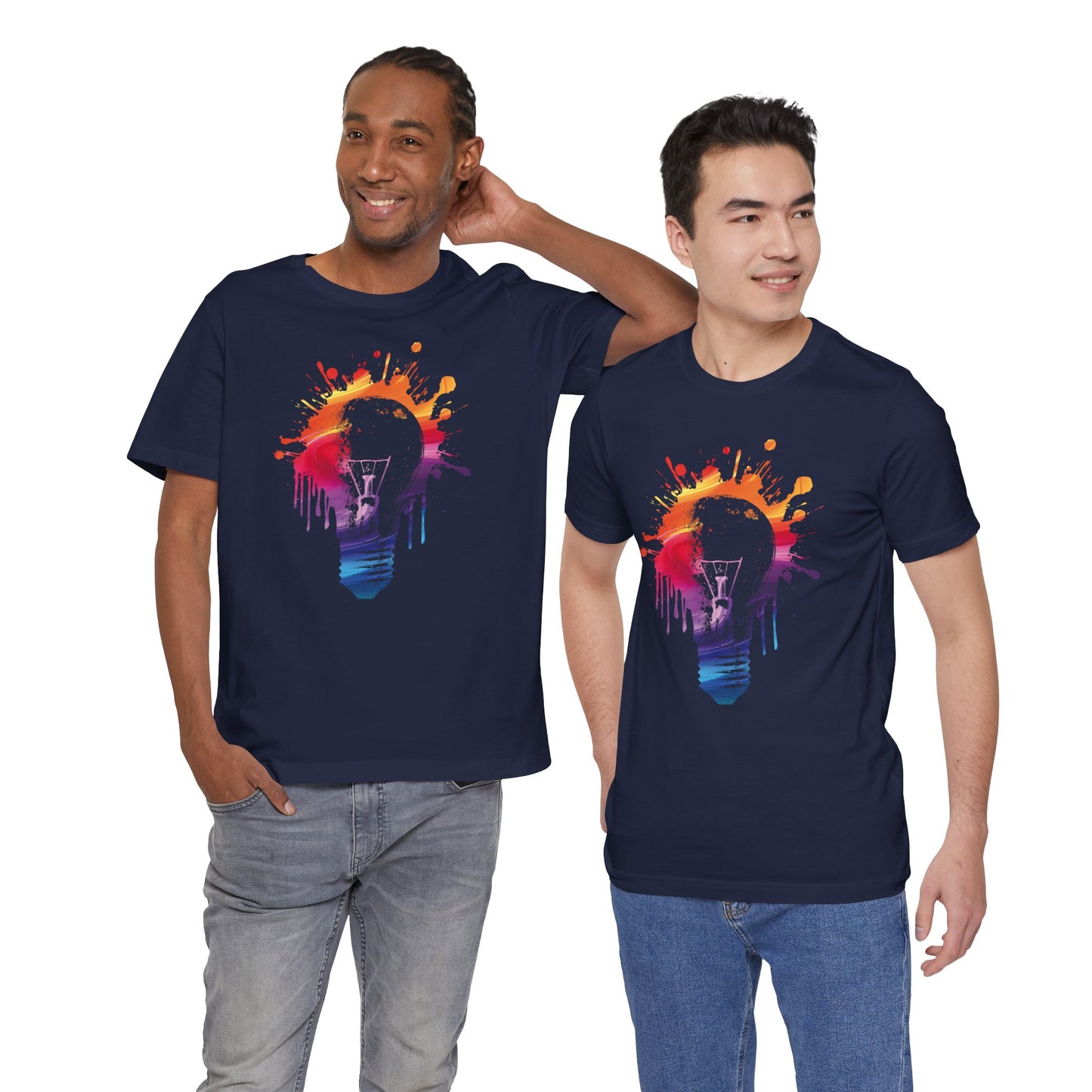 Creative Idea T-Shirt — Colorful Paint Splash Idea Tee