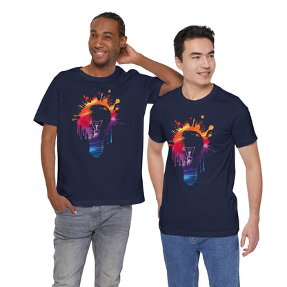 Creative Idea T-Shirt — Colorful Paint Splash Idea Tee