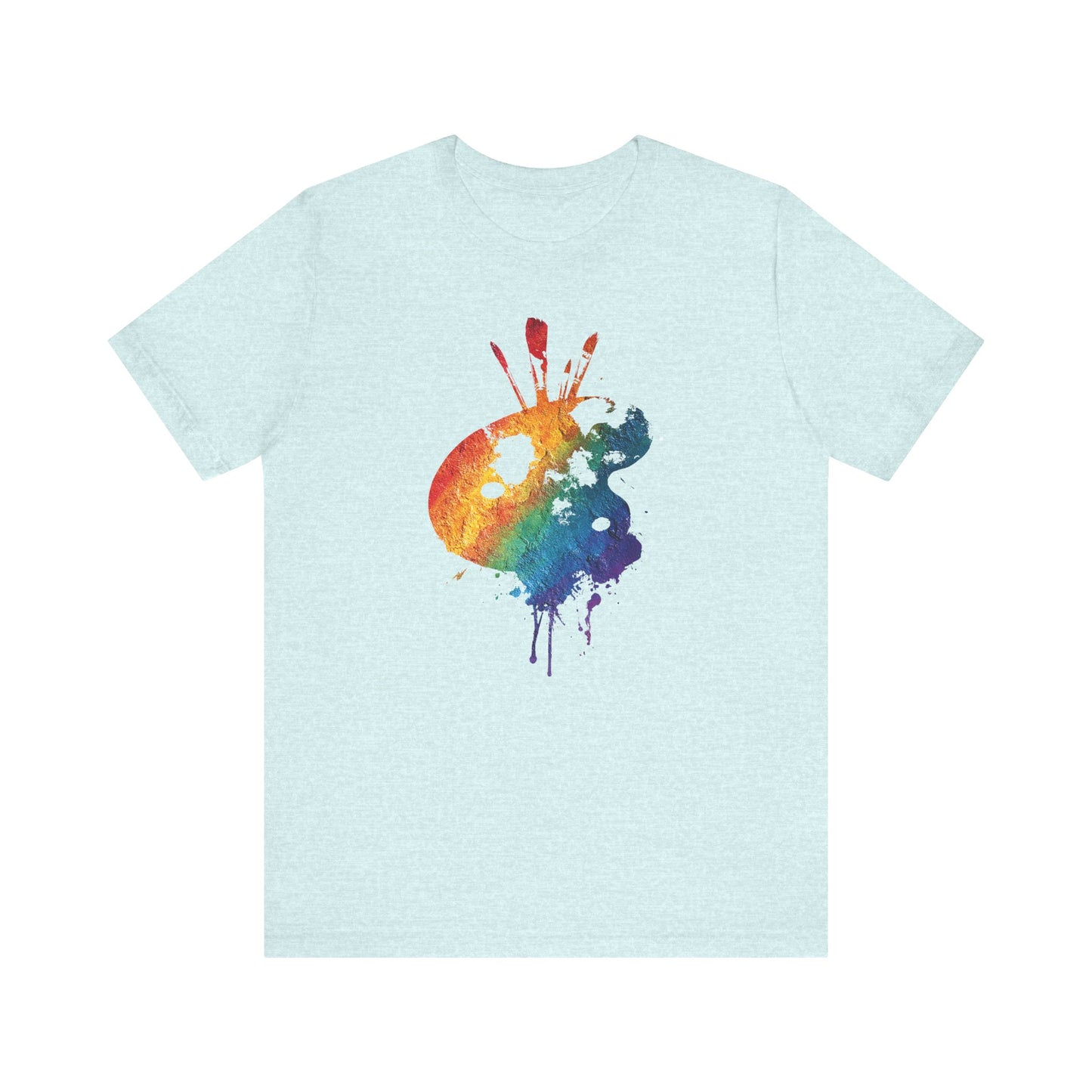 Watercolor Paint Palette T-Shirt — Rainbow Artist Tee