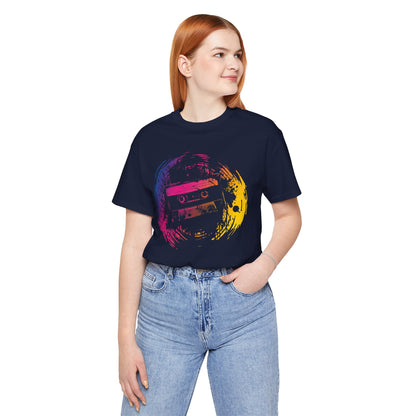 Retro Cassette Tape Tee — Vintage 80s Music Graphic T-Shirt