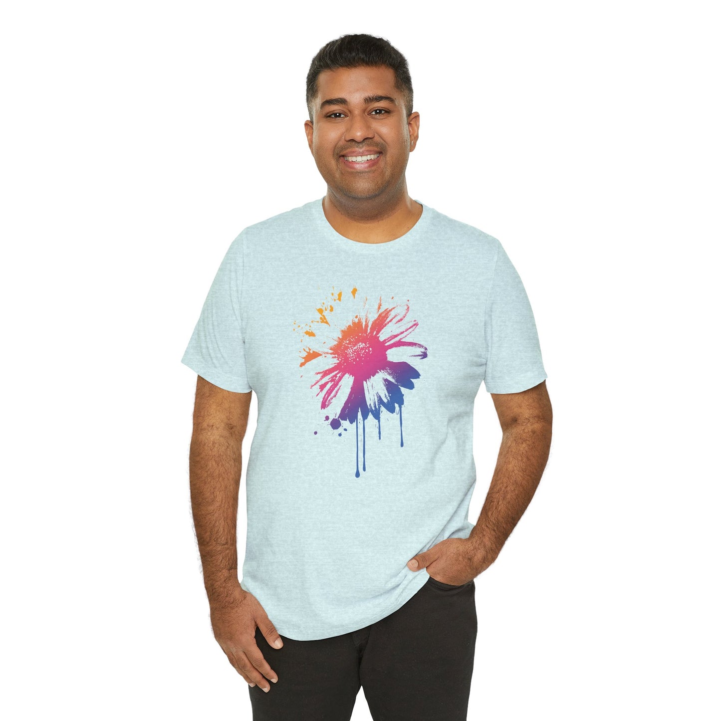 Paint-Splatter Daisy T-Shirt